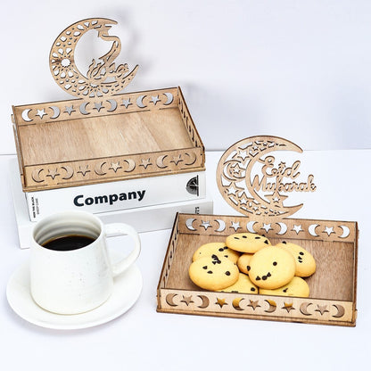 Wooden Pendant EID Mubarak 2025 Ramadan Decoration For Home Kareem Ramadan And Eid Decor Eid AL Adha Islamic Muslim