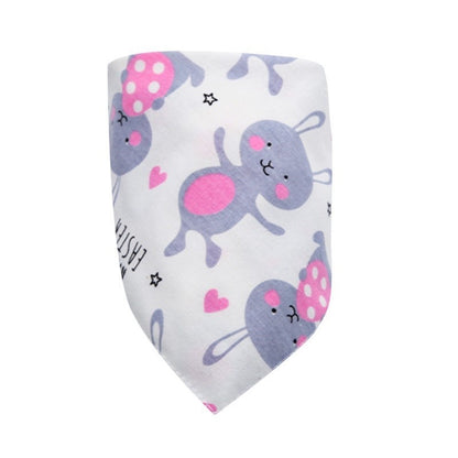 READY STOCK!!!Baby Kids Triangle Towel Baby Cotton Toddler Towel Baby Bib With Button Bibik Bayi 343