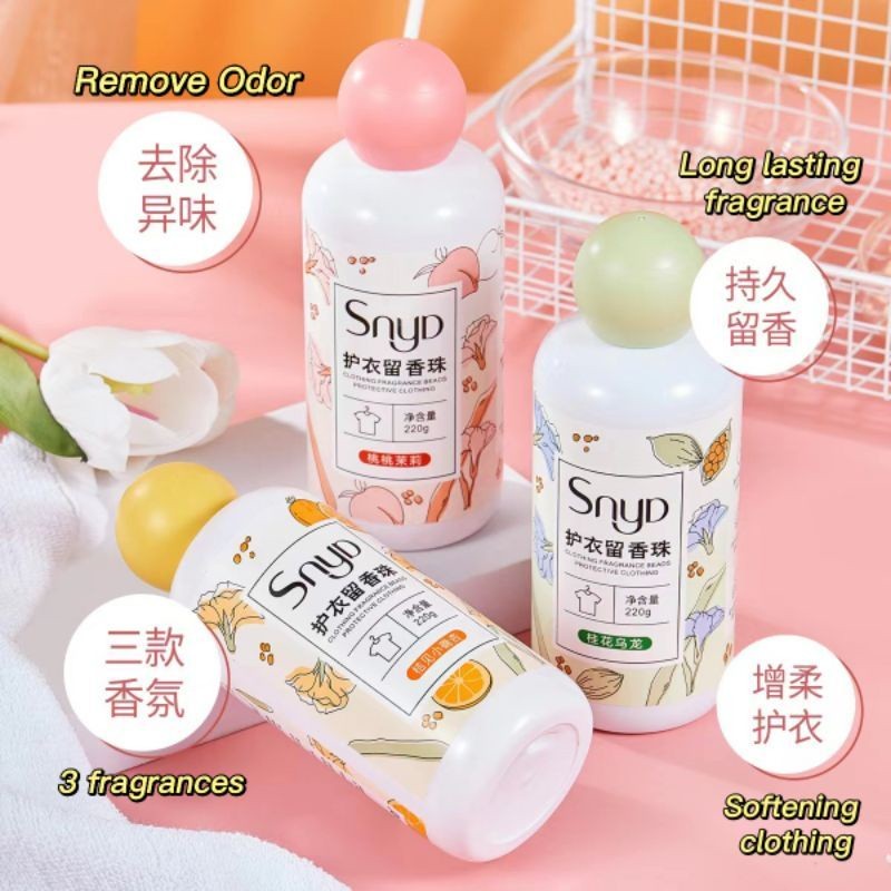 READY STOCK 220G Softening Fragrance Laundry Scented Beads Long Lasting Fragrance Scents Beads 衣物留香珠