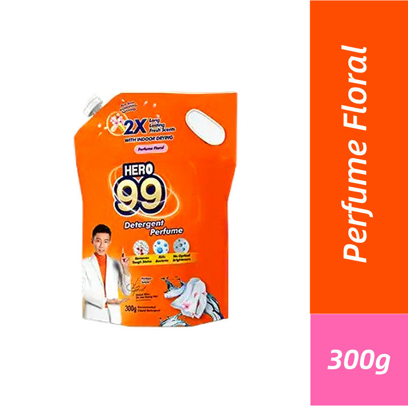 Hero 99 Detergent Liquid Perfume Floral Refill Pack 300g