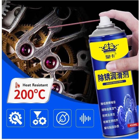READY STOCK!!!Multi Purpose  Rust Lubricant Anti-Rust Spray Anti Karat Penganggal Karat 500/200/100ml 除锈润滑剂
