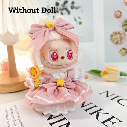 【Ready Stock】 LABUBU The  Exciting Macaroon / Sitting Posture Party Doll Clothes Accessories Set Not Original 拉布布配件