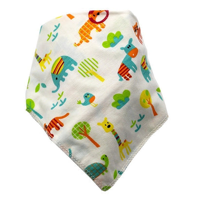 READY STOCK!!!Baby Kids Triangle Towel Baby Cotton Toddler Towel Baby Bib With Button Bibik Bayi 343
