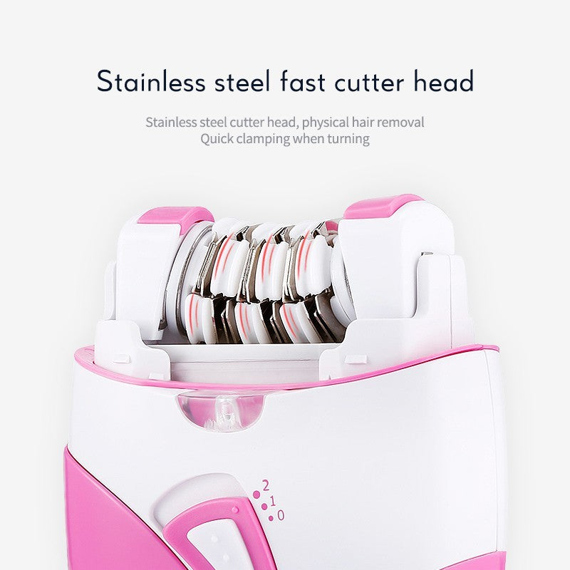 READY STOCK!!! Kemei KM-189A Women Epilator Rechargeable Hair Removal Machine Electric Shaver 科美脱毛仪