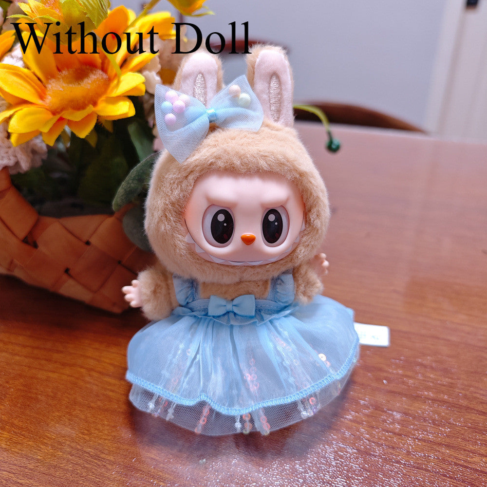 【Ready Stock】 LABUBU The  Exciting Macaroon / Sitting Posture Party Doll Clothes Accessories Set Not Original 拉布布配件