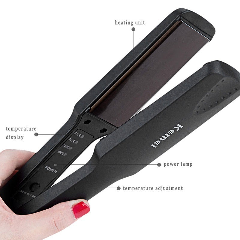 READY STOCK Kemei Km-329 Iron Ceramic Hair Straightener Styling Tools Machine Original Professional For Anion Care 离子直发器