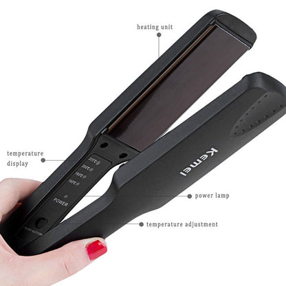 READY STOCK Kemei Km-329 Iron Ceramic Hair Straightener Styling Tools Machine Original Professional For Anion Care 离子直发器