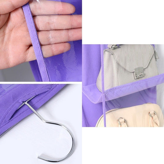 [READY STOCK] Non-Woven Dustproof Hanging Wardrobe Bag Storage with Steel Hanger Beg Penyimpan Anti-Habuk 防尘收纳袋