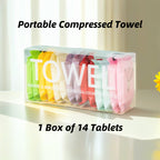 READY STOCK‼️ Disposable Compressed Towel | Travel Cotton Face Towel |  一次性便携式压缩毛巾 | 旅行棉质洁面巾 | 加厚湿干两用 | 卫生便捷