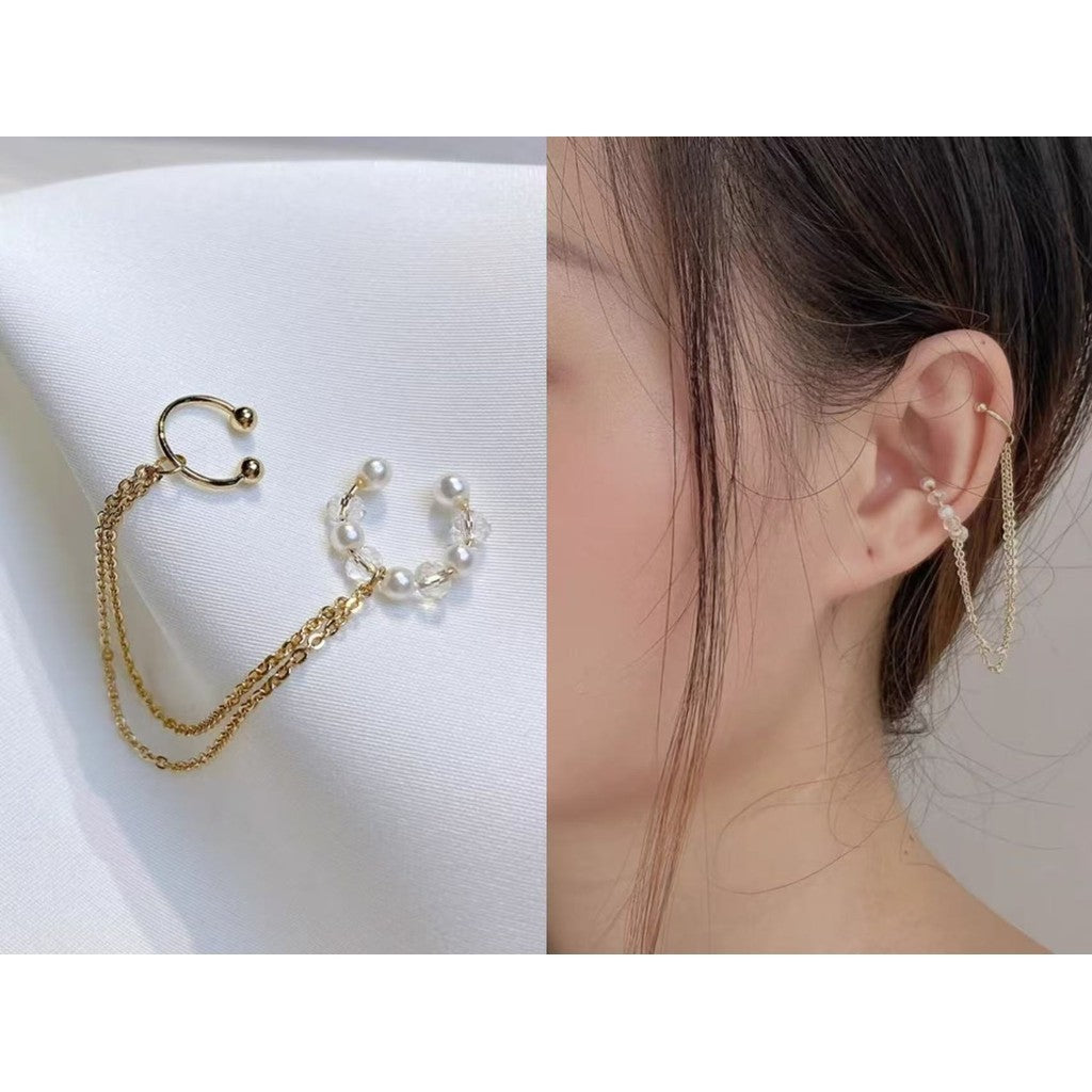 【Ready Stock】 Korean Fashion Women Earring Sliver 925 Needle Elegant Fashion Pearl Drop Earrings-ERB 韩版时尚 925银针珍珠耳环