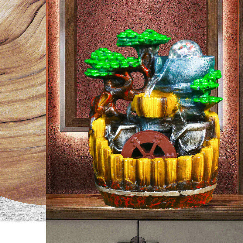 Flowing Water Ornaments For Living Room Car Office Decorations Mountain View Opening Housewarming Gift 流水摆件客厅车办公室装饰品