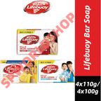 Lifebuoy Bar Soap (Total 10/ Cool Fresh/ Lemon Fresh) 110gx4's/100gx4's