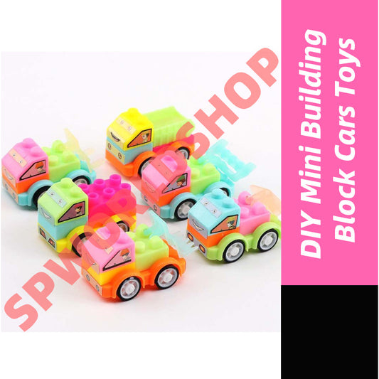 Mini Educational Toy For 2-6 Year Old Boys DIY Building Blocks Assembly Toys Construction Truck Birthday Party Gift