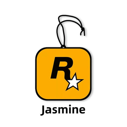 READY STOCK!!! Car Air Freshener Hanging Card | Trendy Car Interior Fragrance Pendant R-Star 潮流汽车香片R星挂饰