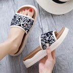 (READYSTOCK) Sequin flip-flops Europe Station muffin platform style beach shoes wear casual flip-flops 808-C11 亮片厚底人字拖