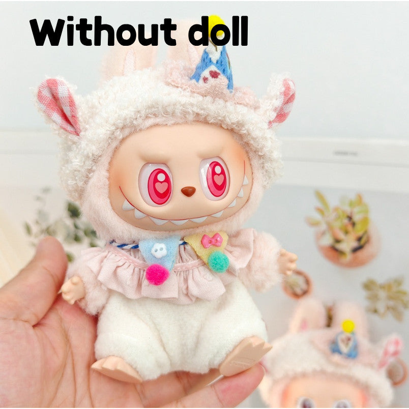 【Ready Stock】 LABUBU The  Exciting Macaroon / Sitting Posture Party Doll Clothes Accessories Set Not Original 拉布布配件