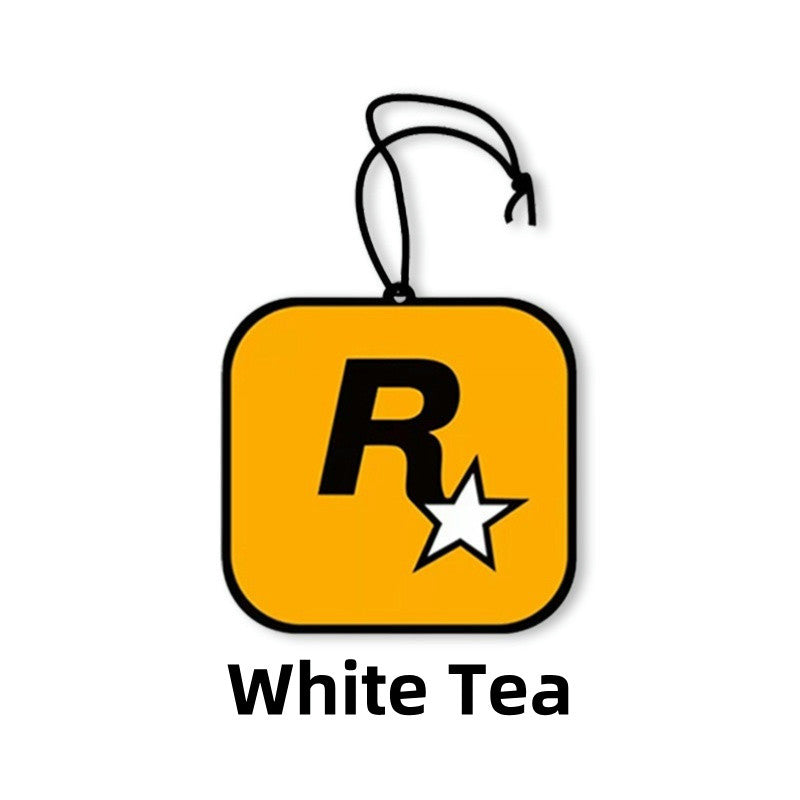 READY STOCK!!! Car Air Freshener Hanging Card | Trendy Car Interior Fragrance Pendant R-Star 潮流汽车香片R星挂饰