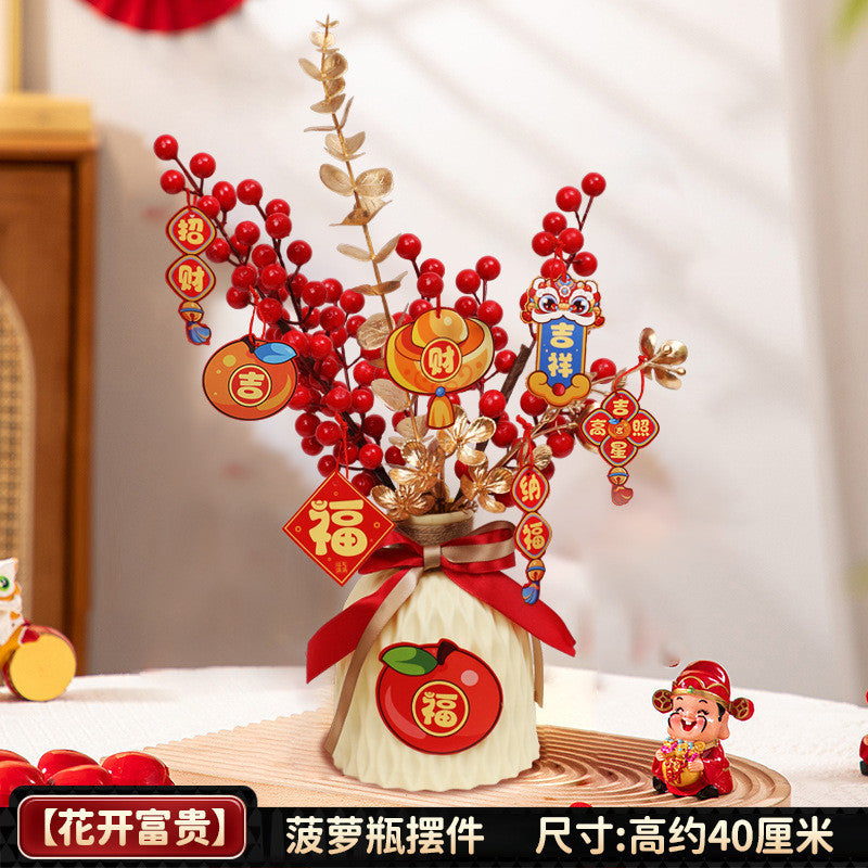 2025 New Year's Blessing Barrel Decoration Spring Festival Decoration Supplies 2025蛇年福桶新年装饰春节布置用品