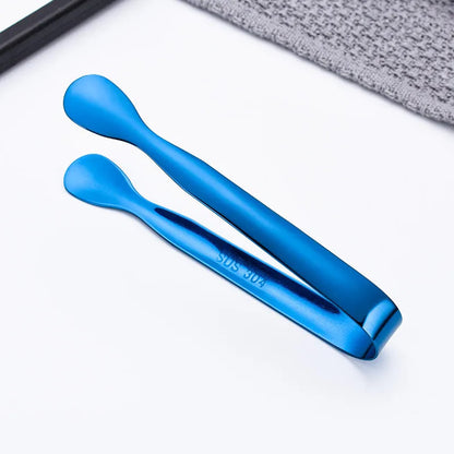 READY STOCK  Stainless Steel Mini Ice Tongs Multifunctional Tea Set Food Serving Tools Bar Kitchen Utensils 不锈钢迷你冰钳