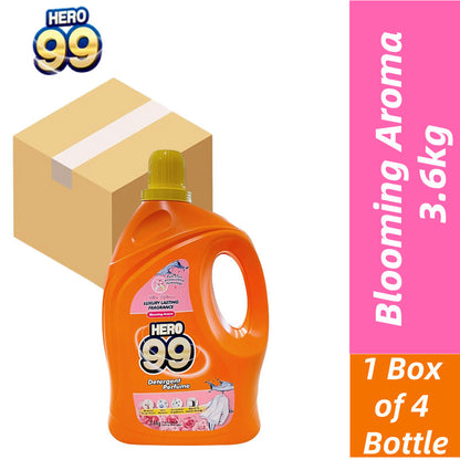 READY STOCK!!! HERO 99 Detergent Perfume 3.9KG/3.6KG 1 Box of 4 Bottle
