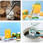 READY STOCK  Stainless Steel Mini Ice Tongs Multifunctional Tea Set Food Serving Tools Bar Kitchen Utensils 不锈钢迷你冰钳