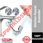 【READY STOCK】1080° Rotatable Kitchen Faucet Extender | Robotic Arm Nozzle with Splash-Proof Aerator | 1080°旋转厨房水龙头加长器