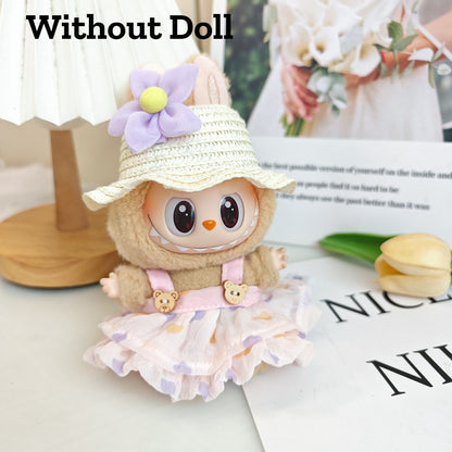 【Ready Stock】 LABUBU The  Exciting Macaroon / Sitting Posture Party Doll Clothes Accessories Set Not Original 拉布布配件