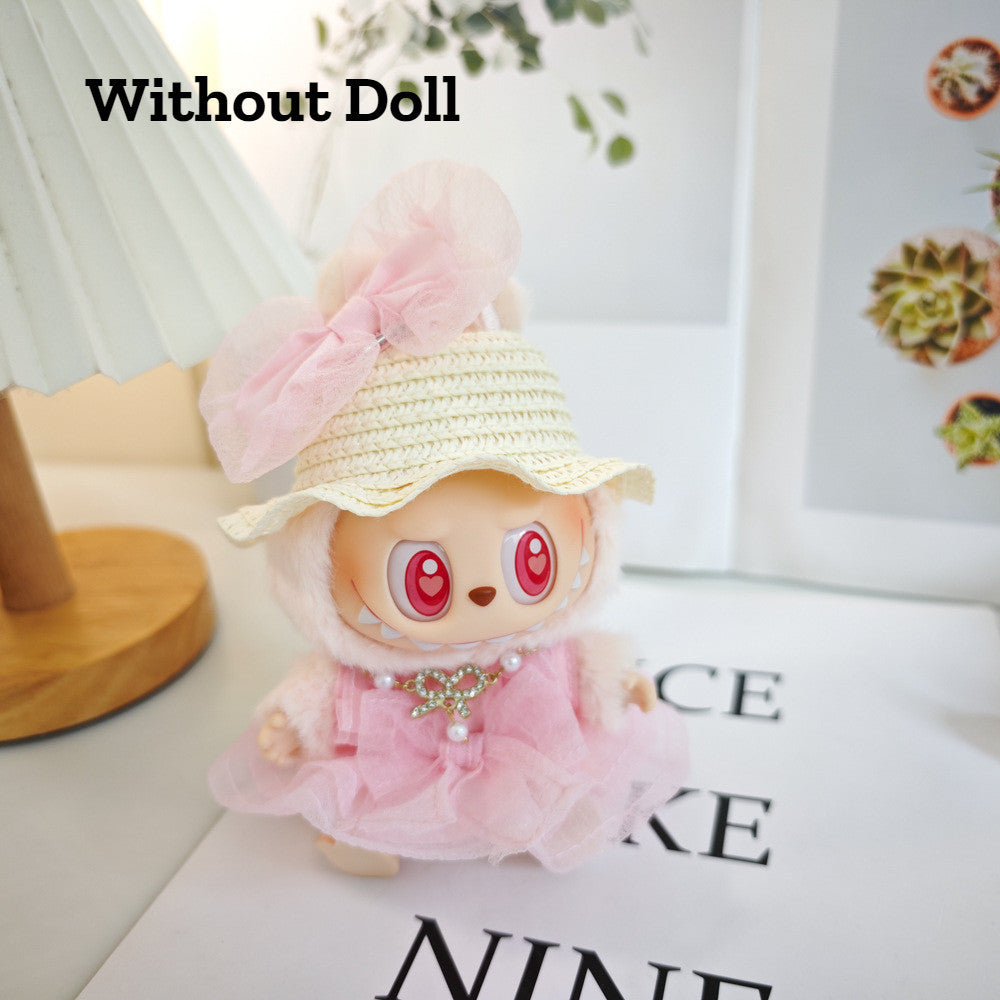 【Ready Stock】 LABUBU The  Exciting Macaroon / Sitting Posture Party Doll Clothes Accessories Set Not Original 拉布布配件