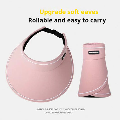 READY STOCK Ice silk Sun Protection Beach Cap For Women Summer Outdoor Foldable Can Be Stored Sun Hat 夏季防晒遮阳冰丝帽
