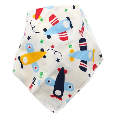 READY STOCK!!!Baby Kids Triangle Towel Baby Cotton Toddler Towel Baby Bib With Button Bibik Bayi 343