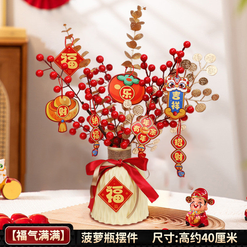 2025 New Year's Blessing Barrel Decoration Spring Festival Decoration Supplies 2025蛇年福桶新年装饰春节布置用品