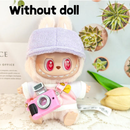 【Ready Stock】 LABUBU The  Exciting Macaroon / Sitting Posture Party Doll Clothes Accessories Set Not Original 拉布布配件