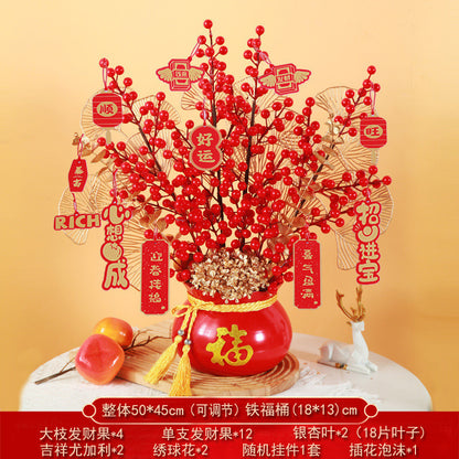 2025 Snake Year Fu Bucket DIY Material Package New Year Decoration Supplies 2025蛇年福桶diy材料包新年装饰布置用品抱抱桶乔迁之喜摆件