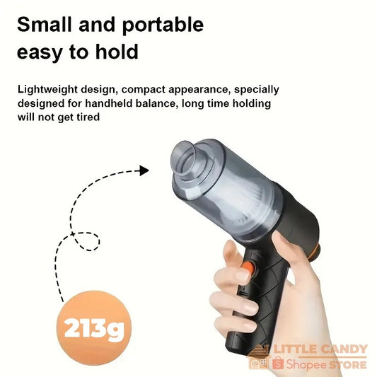 READY STOCK! 2 in 1 /4 in 1 /6 in 1 Mini Wireless Car Vacuum Strong Suction & Blow Cordless Mini Vacuum Cleaner 无线车载吸尘器