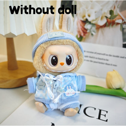 【Ready Stock】 LABUBU The  Exciting Macaroon / Sitting Posture Party Doll Clothes Accessories Set Not Original 拉布布配件