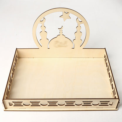 Wooden Pendant EID Mubarak 2025 Ramadan Decoration For Home Kareem Ramadan And Eid Decor Eid AL Adha Islamic Muslim