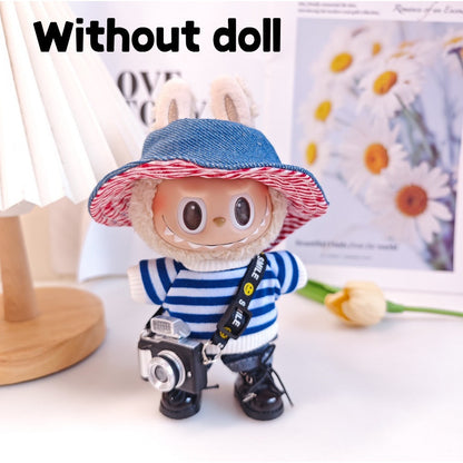 【Ready Stock】 LABUBU The  Exciting Macaroon / Sitting Posture Party Doll Clothes Accessories Set Not Original 拉布布配件