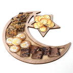 Wooden Pendant EID Mubarak 2025 Ramadan Decoration For Home Kareem Ramadan And Eid Decor Eid AL Adha Islamic Muslim