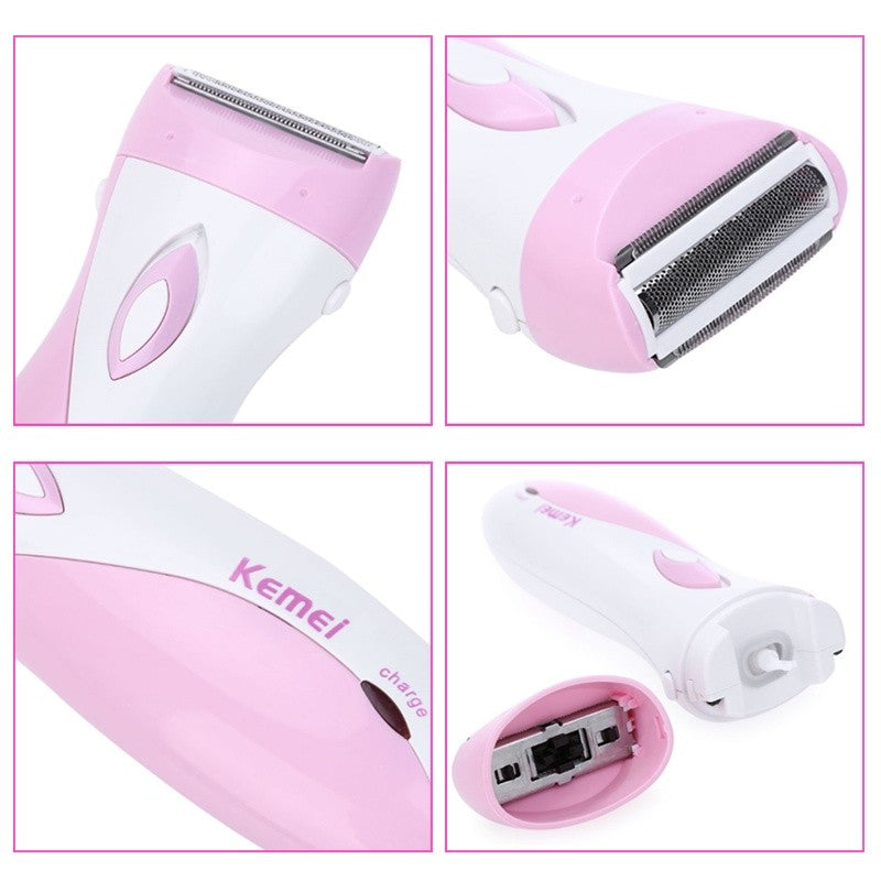 KEMEI Women's Shaver Epilator Electric Rechargeable Lady Shaving Trimmer Hair Removal KM-3018 女士电动剃毛器