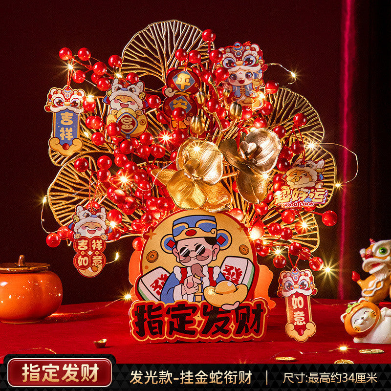 2025 New Year's Blessing Barrel Decoration Spring Festival Decoration Supplies 2025蛇年福桶新年装饰春节布置用品