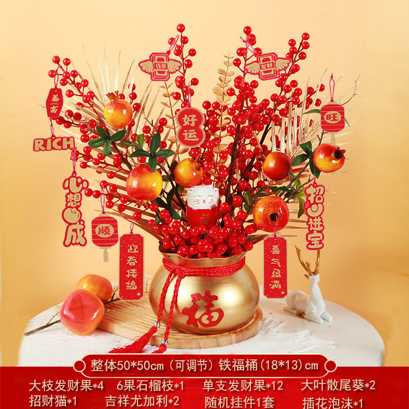 2025 Snake Year Fu Bucket DIY Material Package New Year Decoration Supplies 2025蛇年福桶diy材料包新年装饰布置用品抱抱桶乔迁之喜摆件