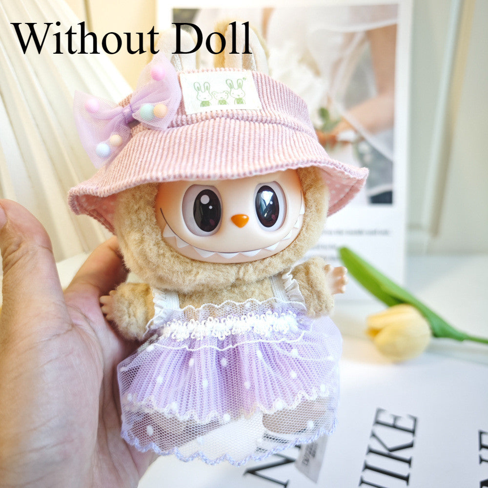【Ready Stock】 LABUBU The  Exciting Macaroon / Sitting Posture Party Doll Clothes Accessories Set Not Original 拉布布配件