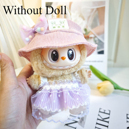 【Ready Stock】 LABUBU The  Exciting Macaroon / Sitting Posture Party Doll Clothes Accessories Set Not Original 拉布布配件
