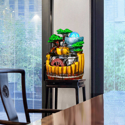 Flowing Water Ornaments For Living Room Car Office Decorations Mountain View Opening Housewarming Gift 流水摆件客厅车办公室装饰品
