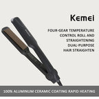 READY STOCK Kemei Km-329 Iron Ceramic Hair Straightener Styling Tools Machine Original Professional For Anion Care 离子直发器