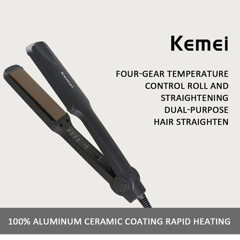 READY STOCK Kemei Km-329 Iron Ceramic Hair Straightener Styling Tools Machine Original Professional For Anion Care 离子直发器