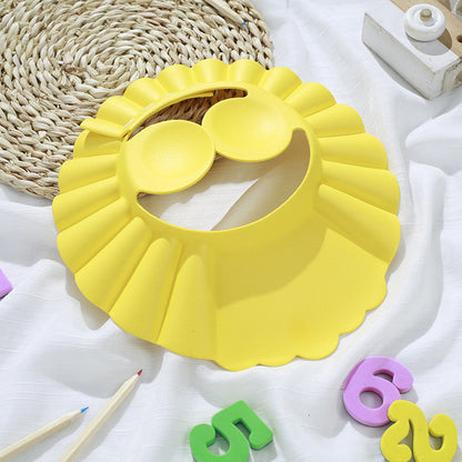 【READY STOCK】Adjustable Baby Shower Cap | Kids Shampoo Hat with Ear Protection Budak Mandi 可调节儿童护耳洗头帽