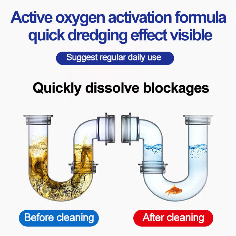 READY STOCK‼️ Drainage Clog Remover | Sink & Toilet Cleaner | Ubat Tandas Tersumbat |   排水管疏通剂 | 厨房浴室适用 | 强力去堵塞