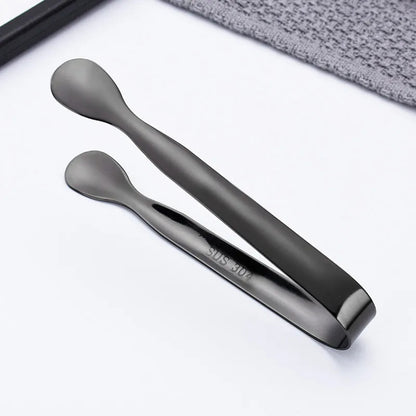 READY STOCK  Stainless Steel Mini Ice Tongs Multifunctional Tea Set Food Serving Tools Bar Kitchen Utensils 不锈钢迷你冰钳
