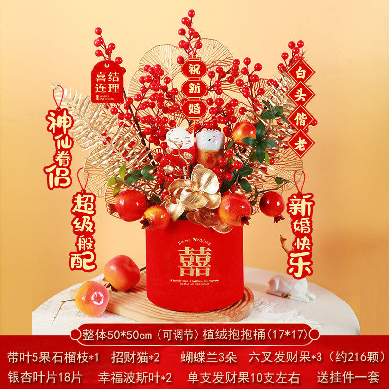 2025 Snake Year Fu Bucket DIY Material Package New Year Decoration Supplies 2025蛇年福桶diy材料包新年装饰布置用品抱抱桶乔迁之喜摆件